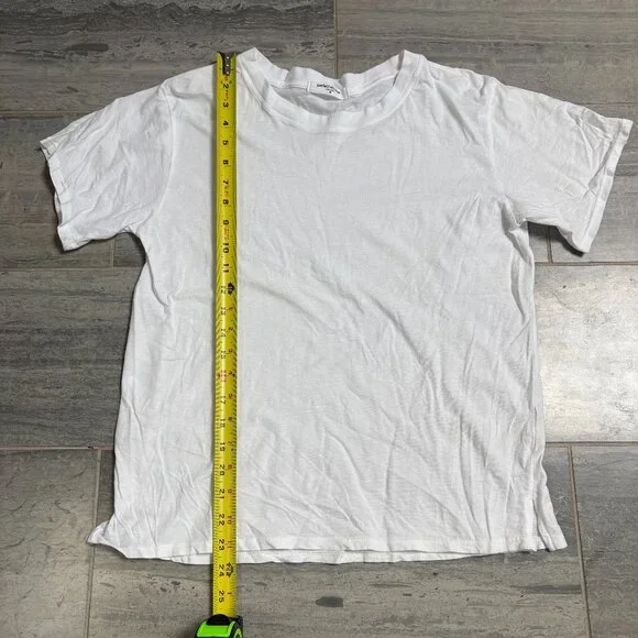 perfectwhitetee Ruby Crispy 100% Cotton Boxy Crewneck Tee White Size Medium - Picture 6 of 9